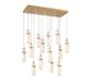 Lib & Co. Canada - LED Chandelier - Verona - Painted Antique Brass- Union Lighting Luminaires Decor