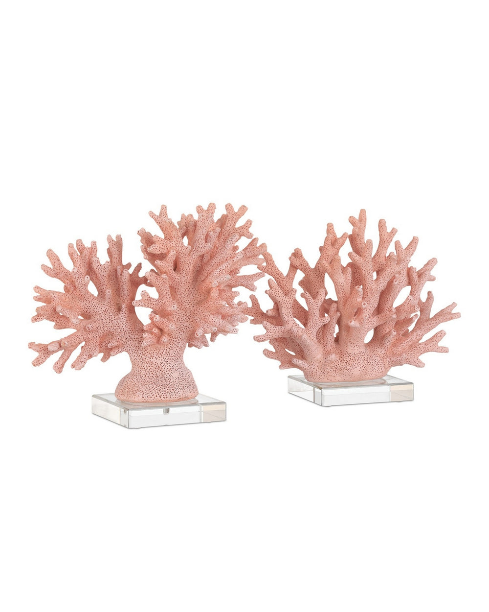Currey and Company - Coral Set of 2 - Coral - Coral/Clear- Union Lighting Luminaires Decor