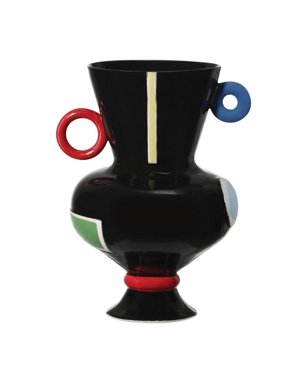 Currey and Company - Vase - Fauvist - Black/Green/Red/Yellow/Orange- Union Lighting Luminaires Decor