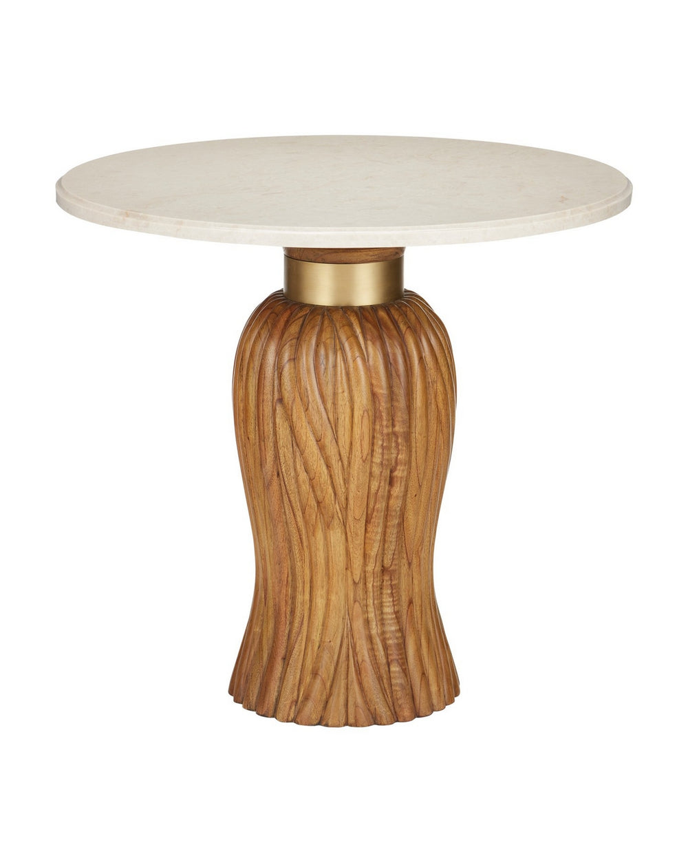 Currey and Company - Entry Table - Tassel - Morel Brown/Natural/Brushed Brass- Union Lighting Luminaires Decor