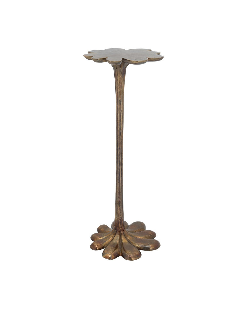 Currey and Company - Accent Table - Schizzo - Oxidized Brass- Union Lighting Luminaires Decor
