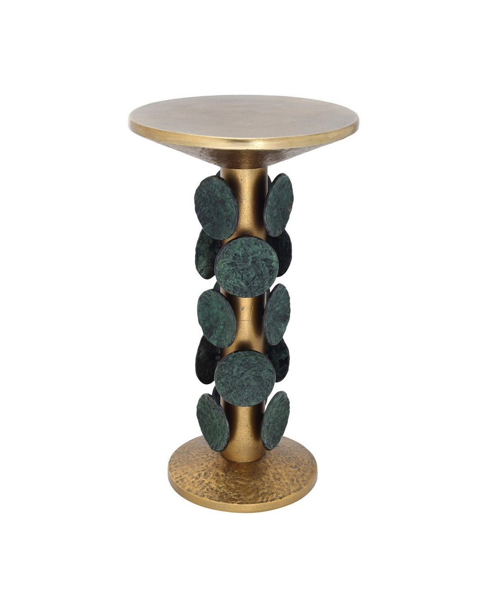 Currey and Company - Accent Table - Nasturtium - Antique Brass/Patina Brass- Union Lighting Luminaires Decor