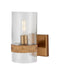 Currey and Company - One Light Wall Sconce - Sudeley - Clear/Satin Brass- Union Lighting Luminaires Decor
