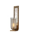Currey and Company - One Light Wall Sconce - Wynyard - Clear/Frosted/Antique Mirror/Antique Gold- Union Lighting Luminaires Decor