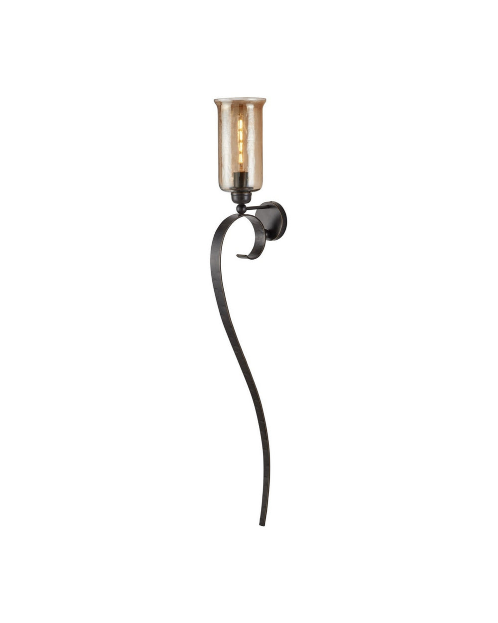 Currey and Company - One Light Wall Sconce - Wemyss - Gilded Oak/Smoke- Union Lighting Luminaires Decor