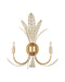 Currey and Company - Two Light Wall Sconce - Foliatura - Antique Brass/Off-White- Union Lighting Luminaires Decor