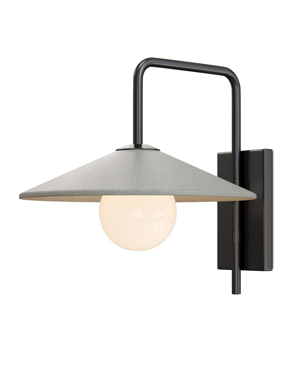 Currey and Company - One Light Wall Sconce - Bothy - Natural/Black/Frosted White- Union Lighting Luminaires Decor