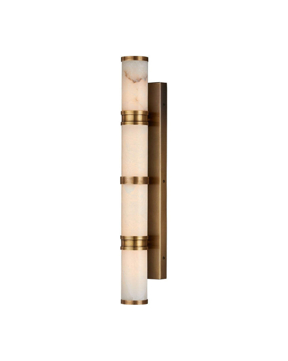 Currey and Company - LED Wall Sconce - Brenham - Natural/Vintage Brass- Union Lighting Luminaires Decor