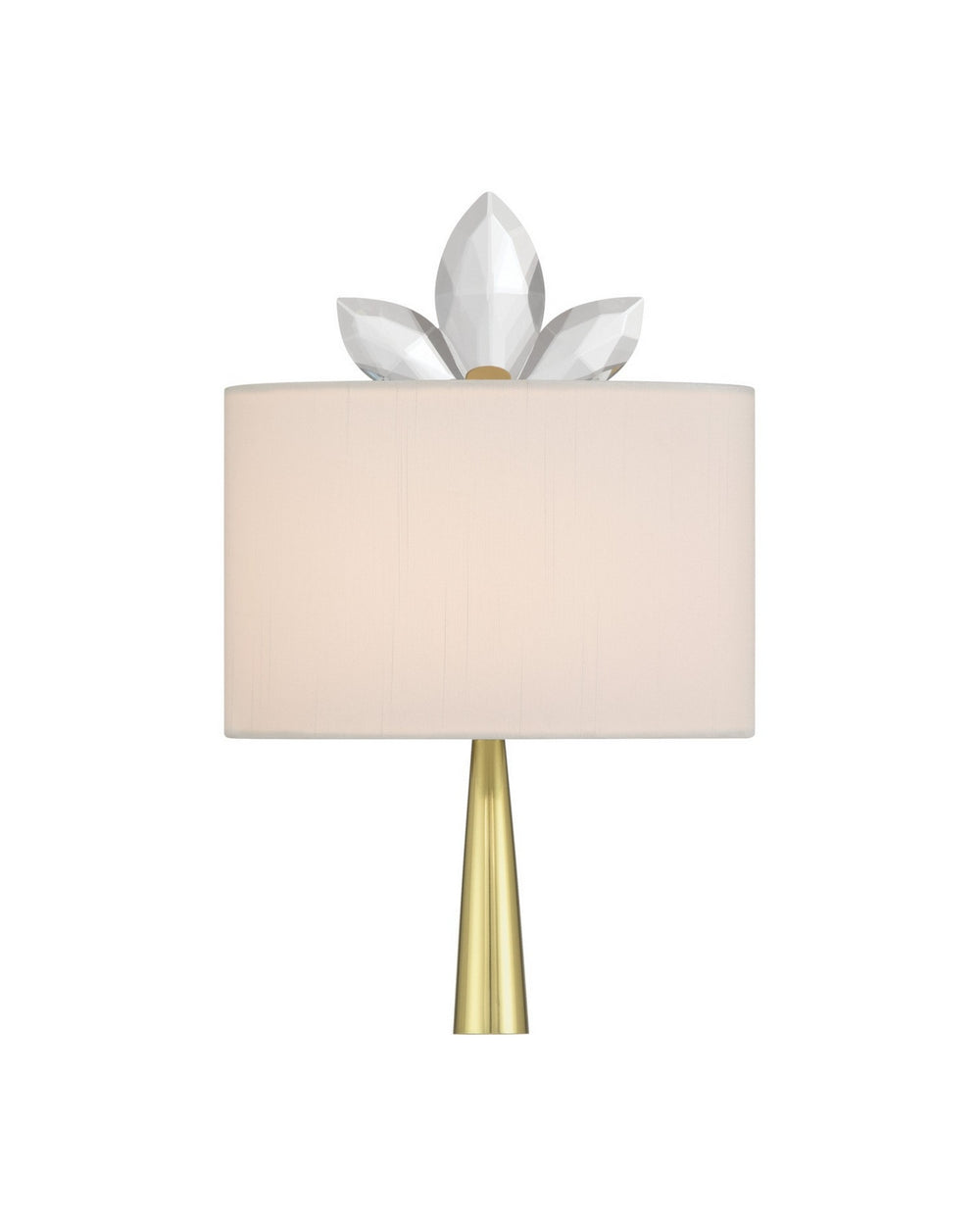 Currey and Company - One Light Wall Sconce - Trillium - Clear/Brass- Union Lighting Luminaires Decor