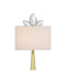 Currey and Company - One Light Wall Sconce - Trillium - Clear/Brass- Union Lighting Luminaires Decor