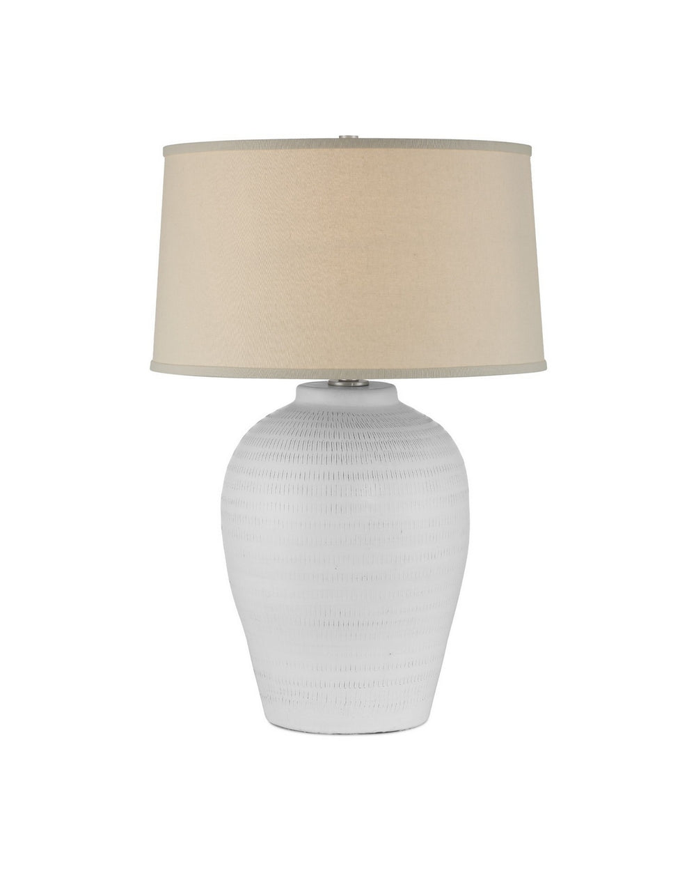Currey and Company - One Light Table Lamp - Dashwell - White- Union Lighting Luminaires Decor