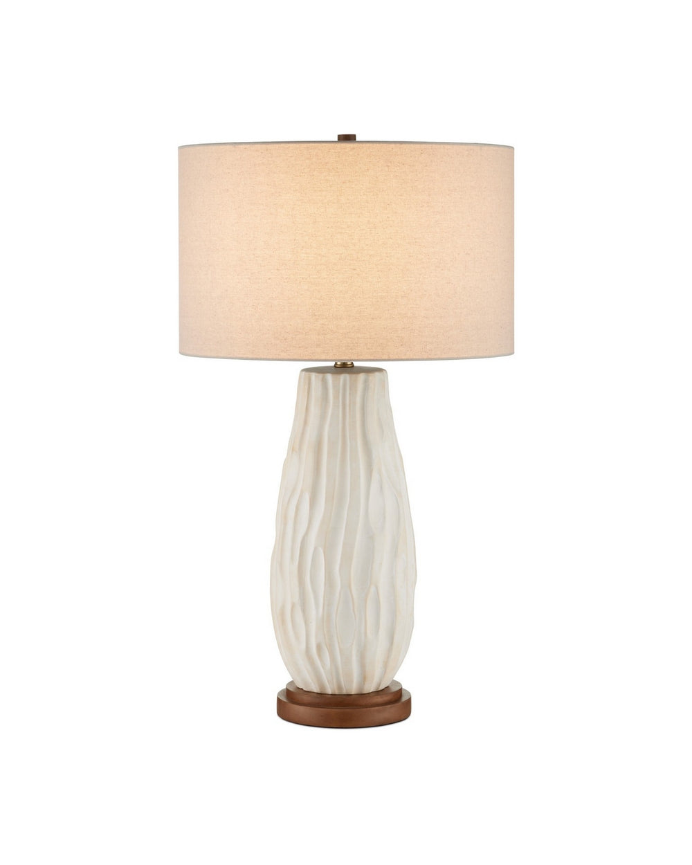 Currey and Company - One Light Table Lamp - Water-borne - Off-White/Natural- Union Lighting Luminaires Decor