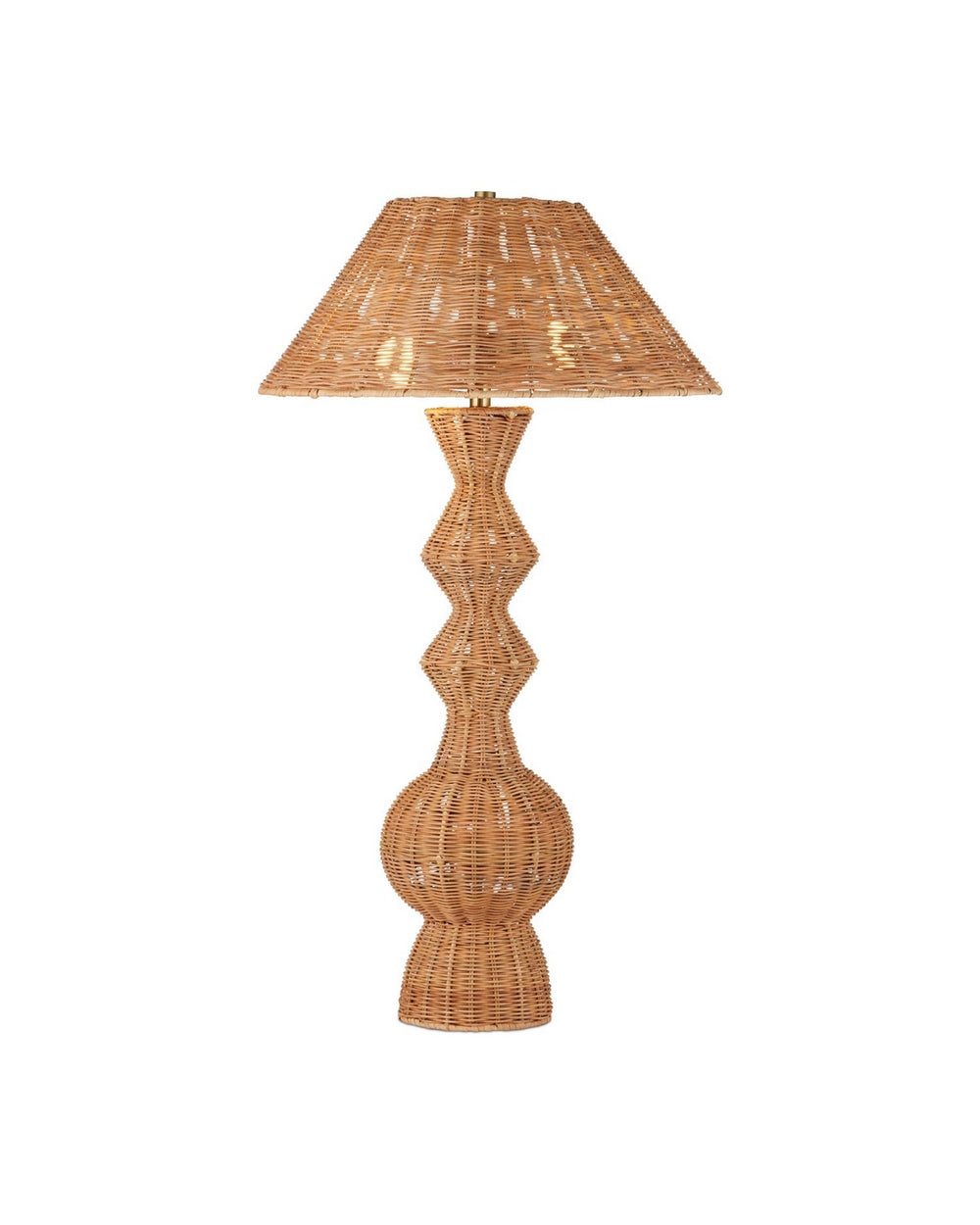 Currey and Company - Two Light Table Lamp - Nirvana - Natural- Union Lighting Luminaires Decor