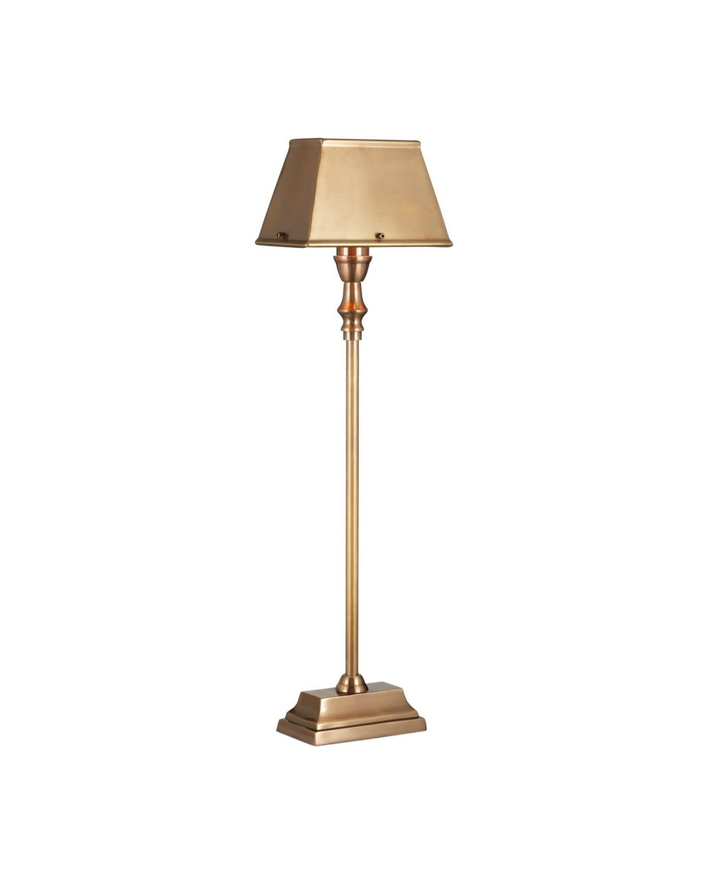 Currey and Company - One Light Table Lamp - Geddy - Antique Brass- Union Lighting Luminaires Decor