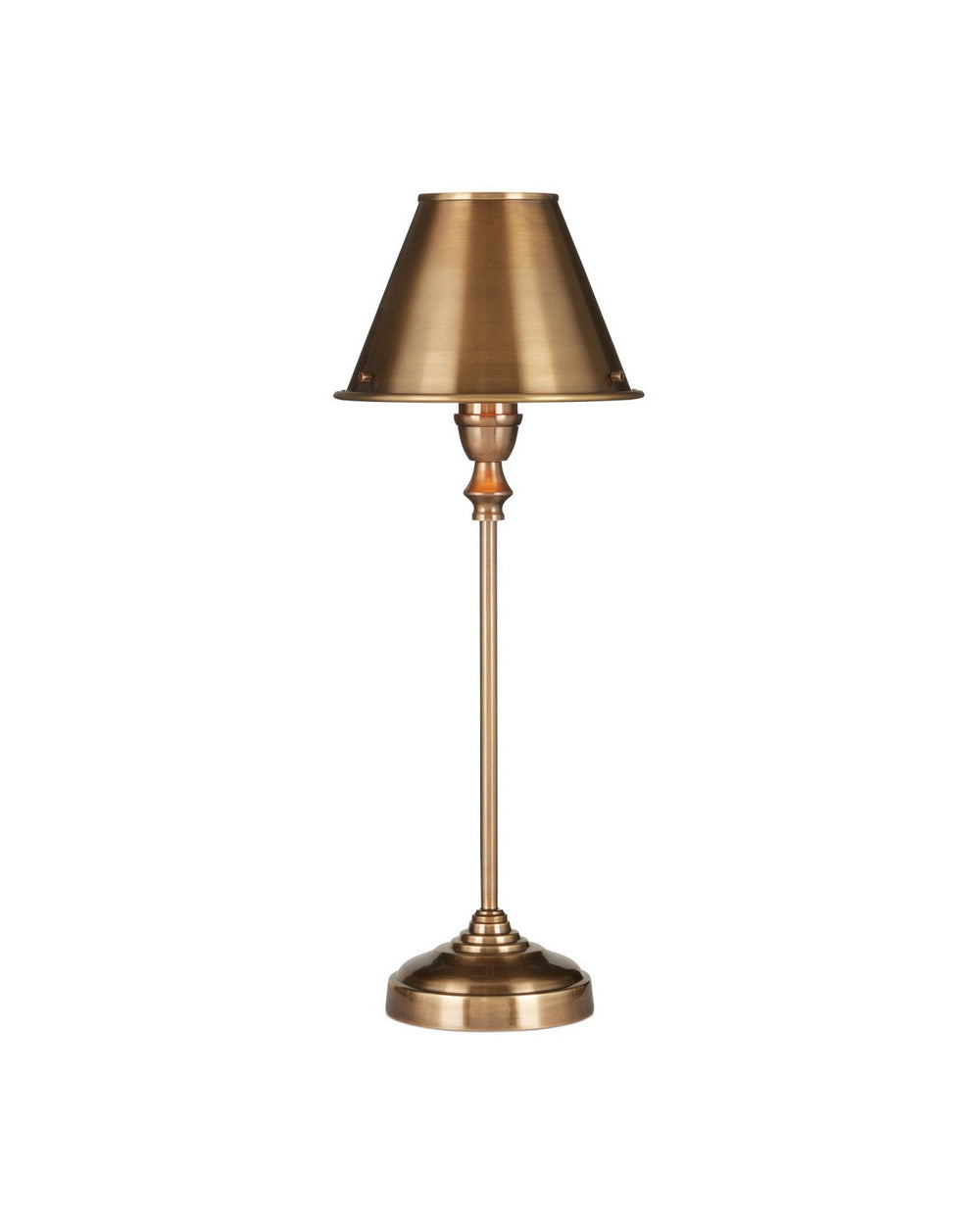 Currey and Company - One Light Table Lamp - Rowsay - Antique Brass- Union Lighting Luminaires Decor