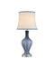 Currey and Company - One Light Table Lamp - Zeta - Gray Blue/Clear- Union Lighting Luminaires Decor