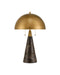 Currey and Company - Two Light Desk Lamp - Edith - Coffee Brown/Antique Brass- Union Lighting Luminaires Decor