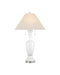 Currey and Company - Two Light Table Lamp - Classico - White/Clear/Polished Nickel- Union Lighting Luminaires Decor