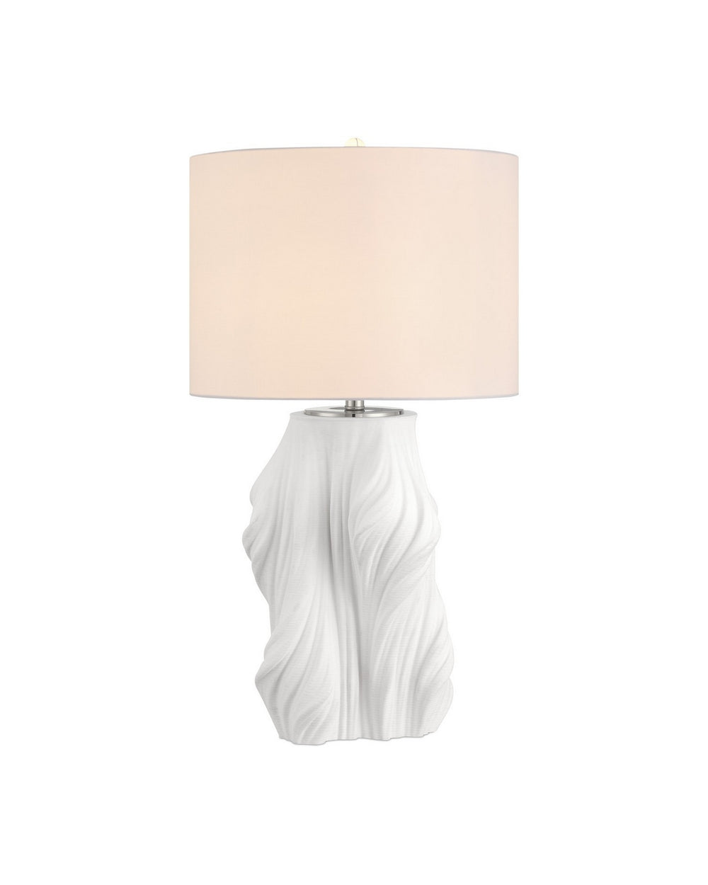 Currey and Company - One Light Table Lamp - Watershed - White- Union Lighting Luminaires Decor
