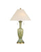 Currey and Company - Two Light Table Lamp - Classico - Green/Beige/Antique Brass- Union Lighting Luminaires Decor
