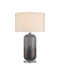 Currey and Company - One Light Table Lamp - Lewes - Gray/Clear/Polished Nickel- Union Lighting Luminaires Decor