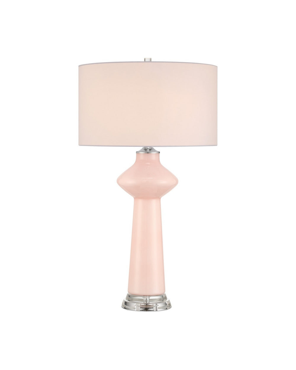 Currey and Company - One Light Table Lamp - Henrietta - Pink/Clear- Union Lighting Luminaires Decor