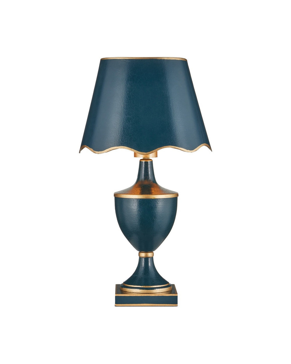 Currey and Company - LED Table Lamp - Travelogue - Navy/Gold- Union Lighting Luminaires Decor