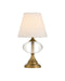 Currey and Company - LED Table Lamp - Sashay - Clear/Polished Antique Brass- Union Lighting Luminaires Decor