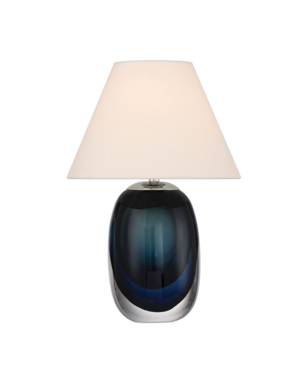 Currey and Company - LED Table Lamp - Danza - Blue/Clear/Polished NIckel- Union Lighting Luminaires Decor