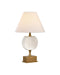 Currey and Company - LED Table Lamp - Meandro - White/Antique Brass- Union Lighting Luminaires Decor