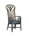 Currey and Company - Armchair - Benin Throne - Green/Orange- Union Lighting Luminaires Decor