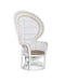 Currey and Company - Armchair - Emanuelle - White/Natural- Union Lighting Luminaires Decor