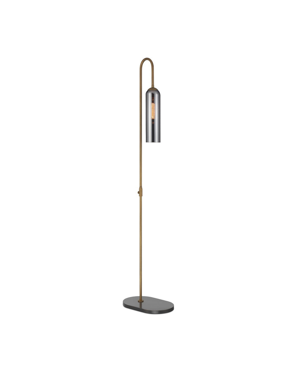 Currey and Company - LED Floor Lamp - Severn - Antique Brass/Oil Rubbed Bronze/Smoke- Union Lighting Luminaires Decor