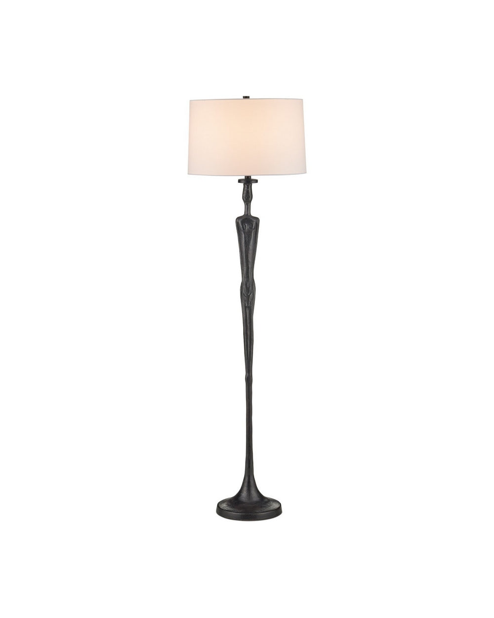 Currey and Company - One Light Floor Lamp - Mirage - Black- Union Lighting Luminaires Decor