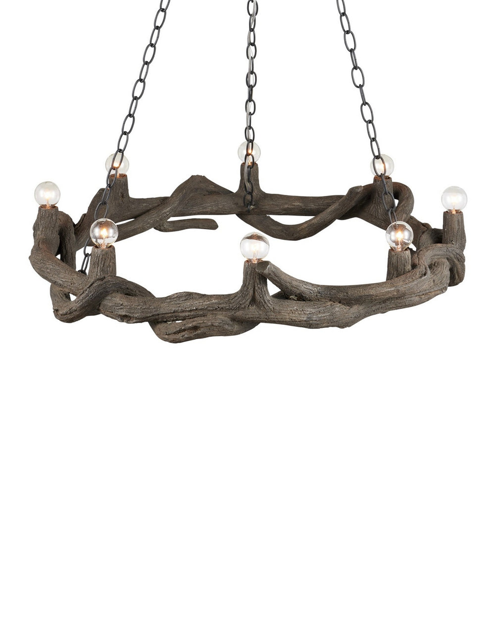 Currey and Company - Eight Light Chandelier - Dunmore - Charbon de Bois- Union Lighting Luminaires Decor