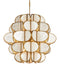 Currey and Company - Nine Light Chandelier - Galatea - Natural/Brass- Union Lighting Luminaires Decor
