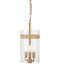 Currey and Company - Three Light Pendant - Sudeley - Clear/Satin Brass- Union Lighting Luminaires Decor