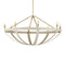 Currey and Company - Eight Light Chandelier - Barrington - Cream/Brushed Brass- Union Lighting Luminaires Decor