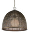 Currey and Company - One Light Pendant - Eduardo - Natural Iron/Brass- Union Lighting Luminaires Decor
