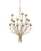 Currey and Company - 15 Light Chandelier - Star Magnolia - Antique Brass/White/Clear- Union Lighting Luminaires Decor