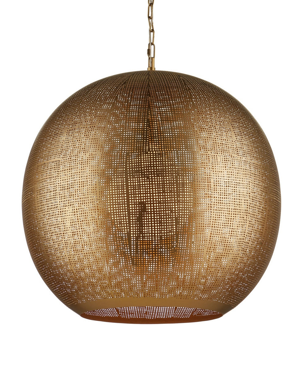 Currey and Company - One Light Pendant - Buckram - Antique Brass- Union Lighting Luminaires Decor