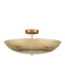 Currey and Company - Three Light Semi-Flush Mount - Origo - Brass- Union Lighting Luminaires Decor