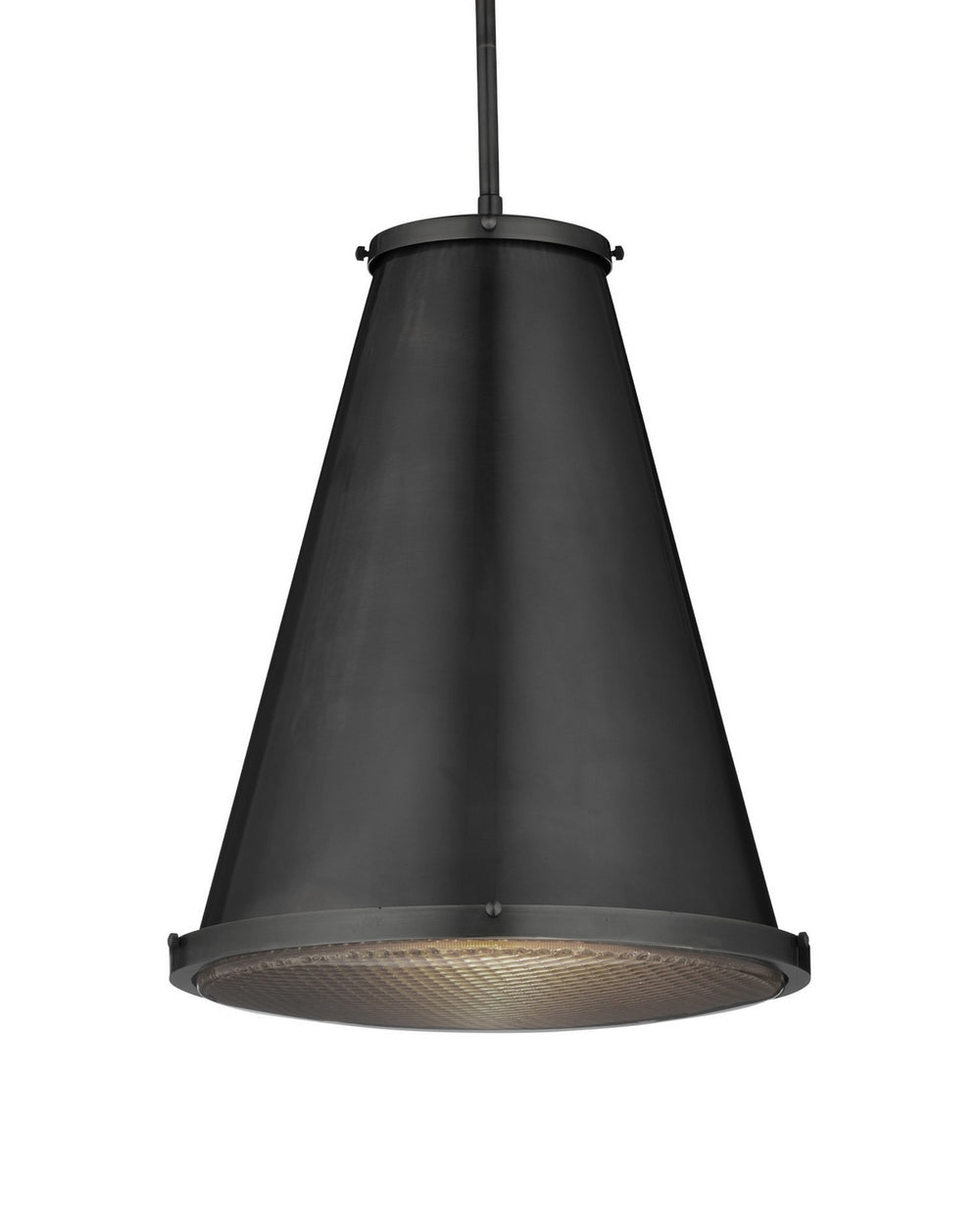 Currey and Company - One Light Pendant - Seafarer - Matte Black/Clear- Union Lighting Luminaires Decor