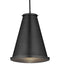 Currey and Company - One Light Pendant - Seafarer - Matte Black/Clear- Union Lighting Luminaires Decor