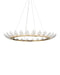 Currey and Company - LED Chandelier - Oakwreath - Polished Antique Brass/Clear- Union Lighting Luminaires Decor