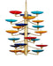 Currey and Company - 21 Light Chandelier - Veneto - Blue/Yellow/Red/Polished Brass- Union Lighting Luminaires Decor
