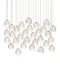 Currey and Company - 30 Light Pendant - Banyan - Antique Brass/Clear/Silver- Union Lighting Luminaires Decor