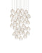 Currey and Company - 36 Light Pendant - Banyan - Antique Brass/Clear/Silver- Union Lighting Luminaires Decor