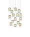 Currey and Company - 15 Light Pendant - Polpo - Green/Silver- Union Lighting Luminaires Decor