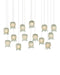 Currey and Company - 15 Light Pendant - Polpo - Green/Silver- Union Lighting Luminaires Decor